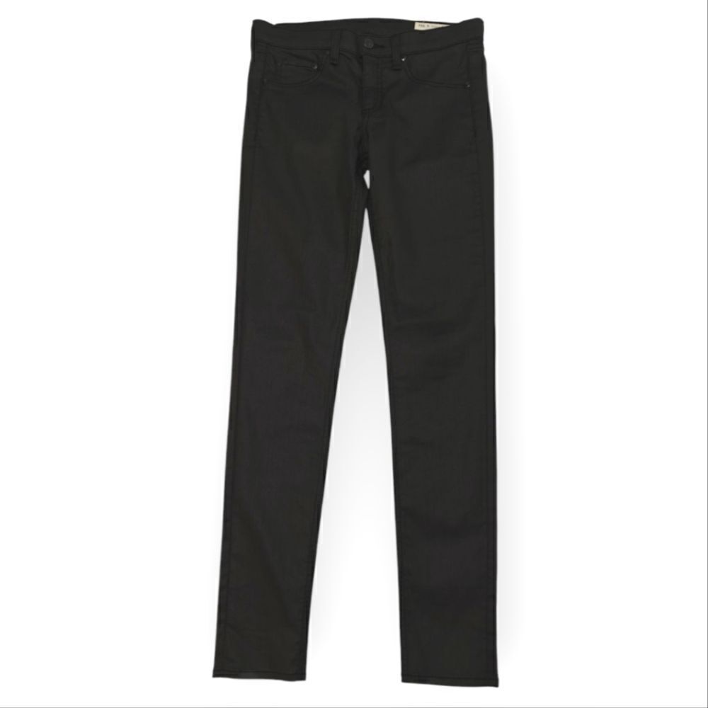 Nwot Rag & Bone Leather Like Gray Leggings Skinny Jeans Size 28